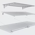 Durable Metal Frame Outdoor Awning With Transparent Panels And Mounting Brackets