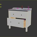 Fresh Food Ingredients In Modern Open Kitchen With Cooking Counter And Storage