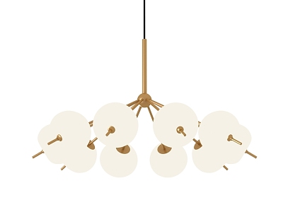 Light Luxury Chandelier 3d model