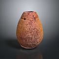 Hand Carved Ceramic Vase Featuring Textured Surface And Earthy Tones Artistic Sculpture
