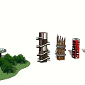 Modern Watchtower Sightseeing Tower 3d model