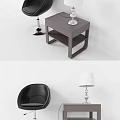 Modern Interior Design With Entryway Cabinet And Side Cabinet Drawers Table Lamp Clock Black Chairs