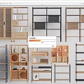 Modern Decorative Rack Storage Rack Bookshelf Display Rack Bookcase 3d model