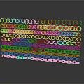 Golden Metal Mesh Equipment With Layered Chain Ring Patterns Shiny Surface And Black Reflection