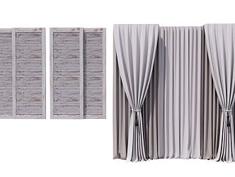 Modern Curtains 3d model