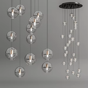 Crystal chandelier 3d model