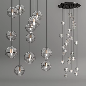 Crystal chandelier 3d model