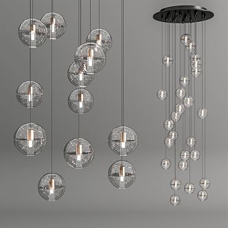 Crystal chandelier 3d model