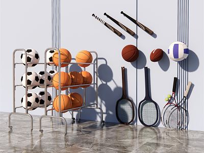 modern sports goods ball equipment model