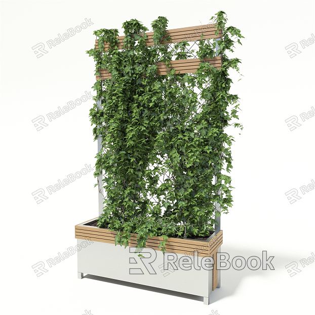 Modern vine flower box model