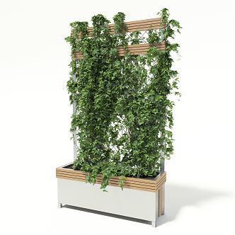 Modern vine flower box 3d model