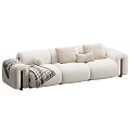 Modern Sectional Sofa Designs With Beige Brown Upholstery Throw Blankets And Pillows