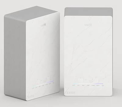 MIJIA Smart Kitchen Appliances With Modern White Marble Texture And Sleek Grey Top Design 3d model