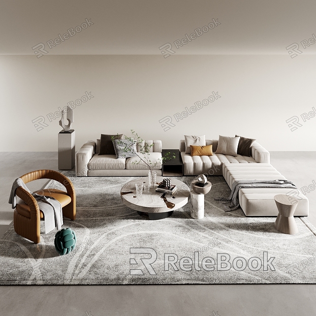 Sofa Coffee Table Combination Living Room Sofa Sofa Stool model