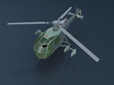 Modern Helicopter 3d model