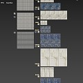 Modern stone background wall 3d model