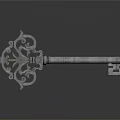 modern key old key antique key classical key 3d model