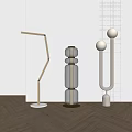 Modern floor lamp 3d model