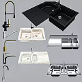 Different Types Of Modern Kitchen Sink With Marble And Stainless Steel Design