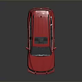 Red Stylish SUV With Sturdy Exterior Roof Rack And Alloy Wheels