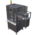 Industrial Equipment With Transparent Protective Cover Tri Color Indicator Light Control Panel And Conveyor Belt