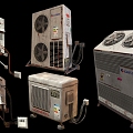 Air conditioning condenser 3d model