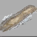 Rugged Natural Terrain With Brown Rocky Soil And White Layered Surface