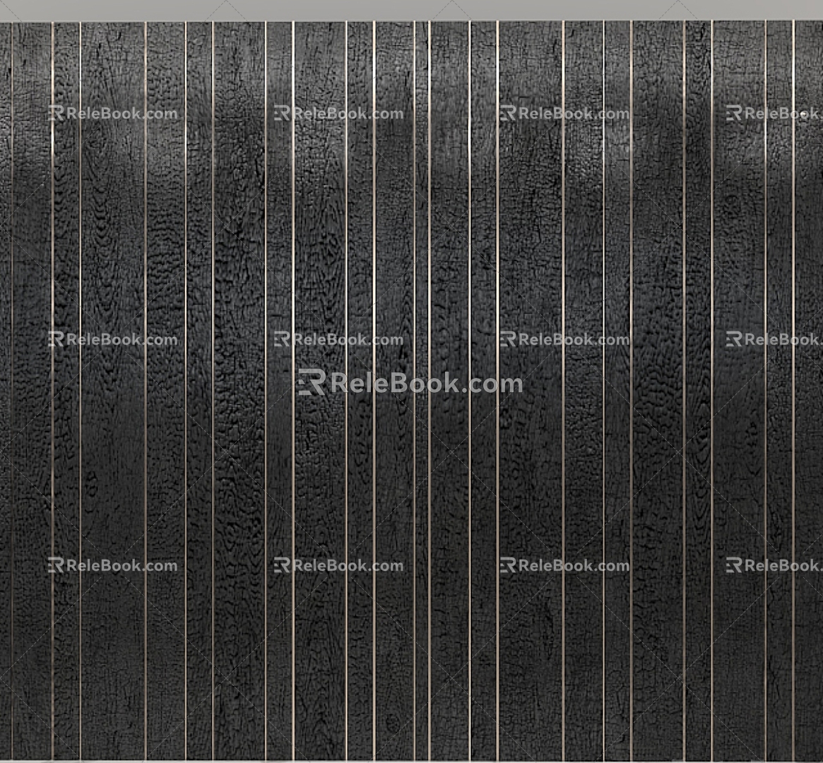 Black Wall Panel Black Wall Panel Wall Panel Home Decoration 3d model