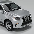Silver Lexus SUV with Modern Exterior Design Front Grille And Alloy Wheels