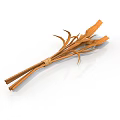 Natural Brown Dried Herb Bundle Tied For Home Decoration And Aromatherapy