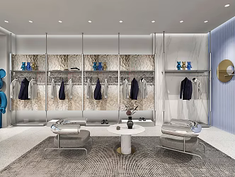 Modern Clothing Store Fashion Brand Clothing Store 3d model