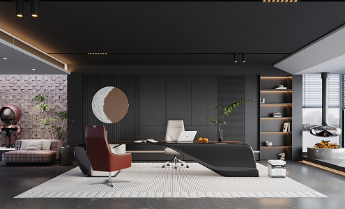 Modern Minotti Office 3d model