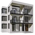 Modern Detached Villa Exterior With Balconies Large Windows And Contemporary Architectural Design