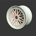Chrome Alloy Wheel With Stylish Spoke Design Center Logo And Shiny Reflective Surface