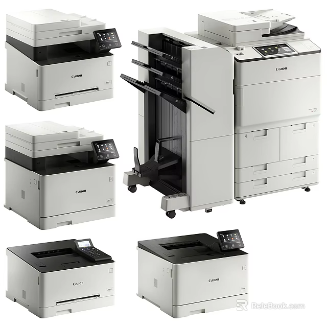 Canon Office Printers Various Multifunctional Models For Efficient Workplace Use 3d model 