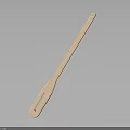 Practical Wooden Kitchen Spatula With Hole And Long Handle For Cooking 3d model