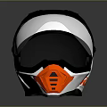 Full Face Motorcycle Helmet with Black White Red Design and Protective Visor
