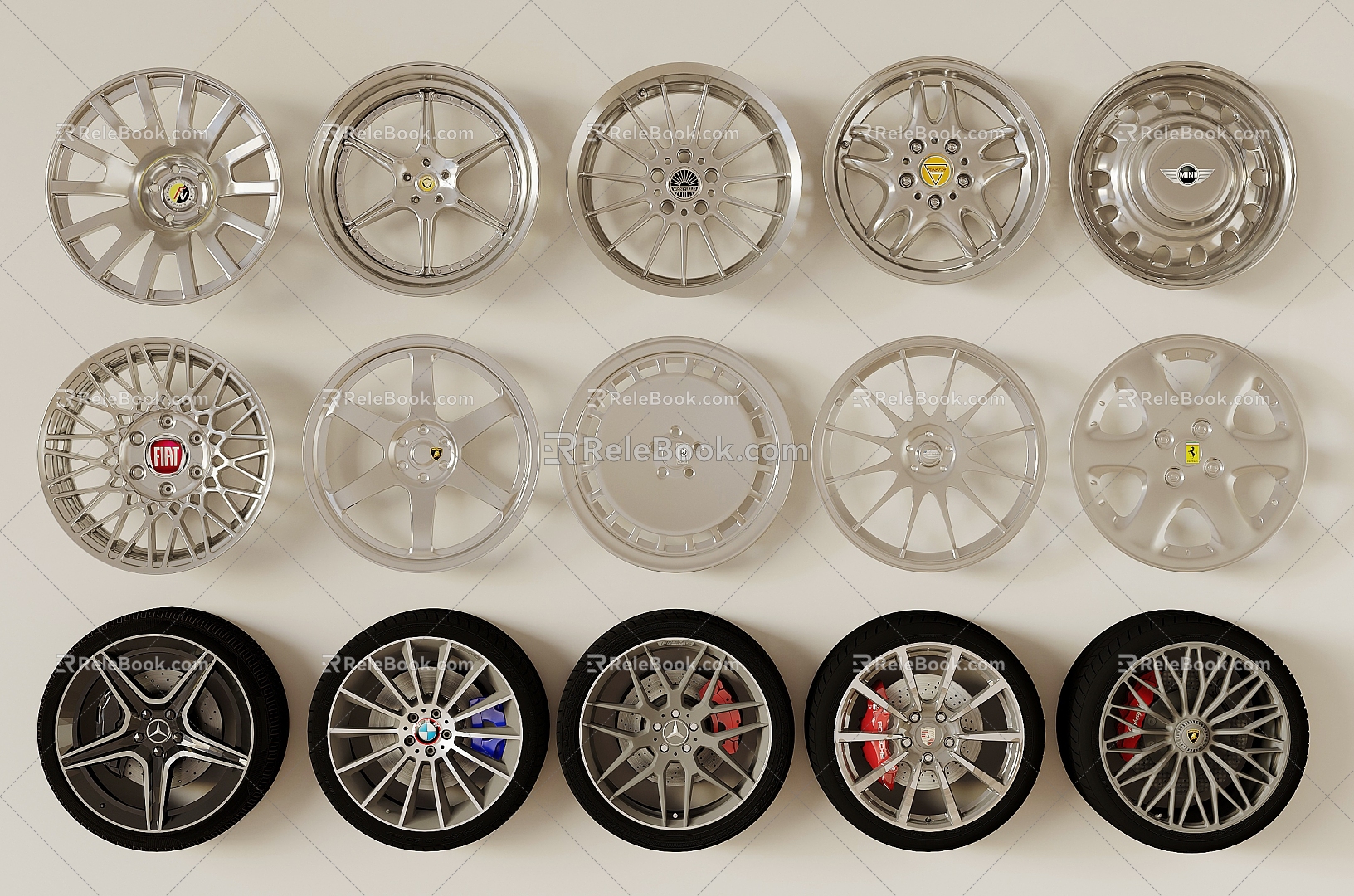 automobile wheel hub model