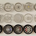 automobile wheel hub 3d model
