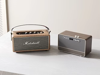 Modern Retro Audio Old Bluetooth Speaker Classical Vintage Audio 3d model