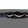 modern architecture characteristic building 3d model