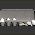 Egg CG Egg Cartoon Egg Anime Egg with Egg Shell Chick Quail Egg Duck Egg Goose Egg 3d model