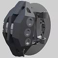 High Strength Industrial Equipment Brake System With Metal Disc And Caliper Components