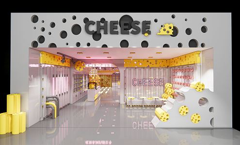 Modern Store Commercial Space 3d model