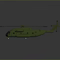 Realistic Green Helicopter Model Featuring Multi Rotor Design And Detailed Fuselage Structure 3d model