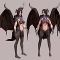 Modern Virtual Character Succubus Demon Lucifer Satan Dragon Woman Type Monster 3d model