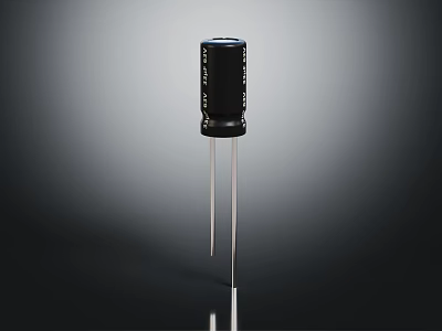 Black Cylindrical Household Item With Metal Pins For Daily Use Applications 3d model