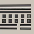 Different Shapes Of Drain Grates And Metal Strips For Home Improvement