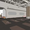Modern Fitness Studio Interior With Yoga Mats Exercise Balls And Spacious Layout