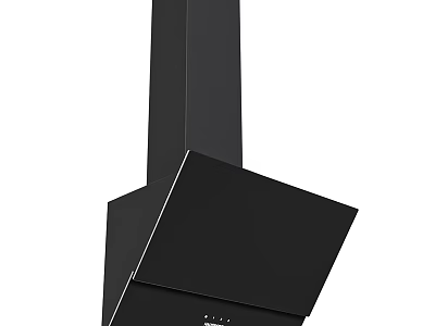 Modern Home Kitchen Appliance Range Hood Featuring Sleek Black Design And Contemporary Style 3d model